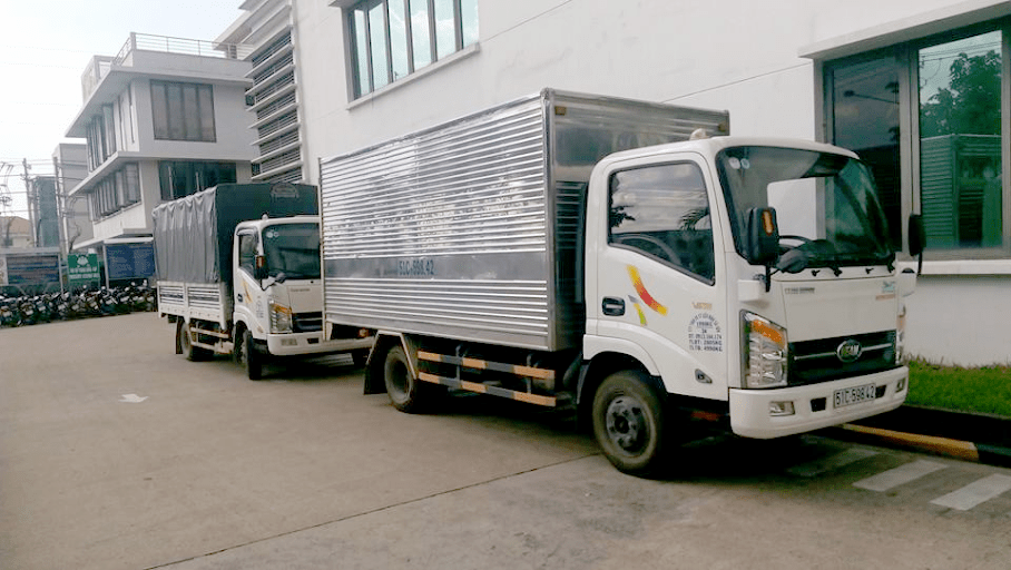 đội xe vận chuyển hàng hóa tại tphcm